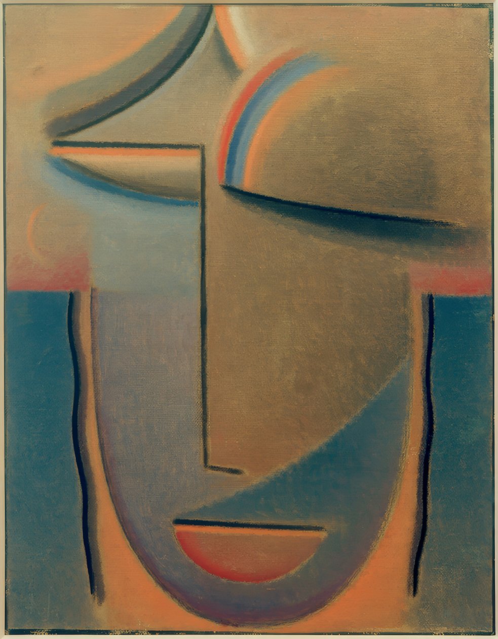 Abstrakt hoved: aften af Alexej von Jawlensky