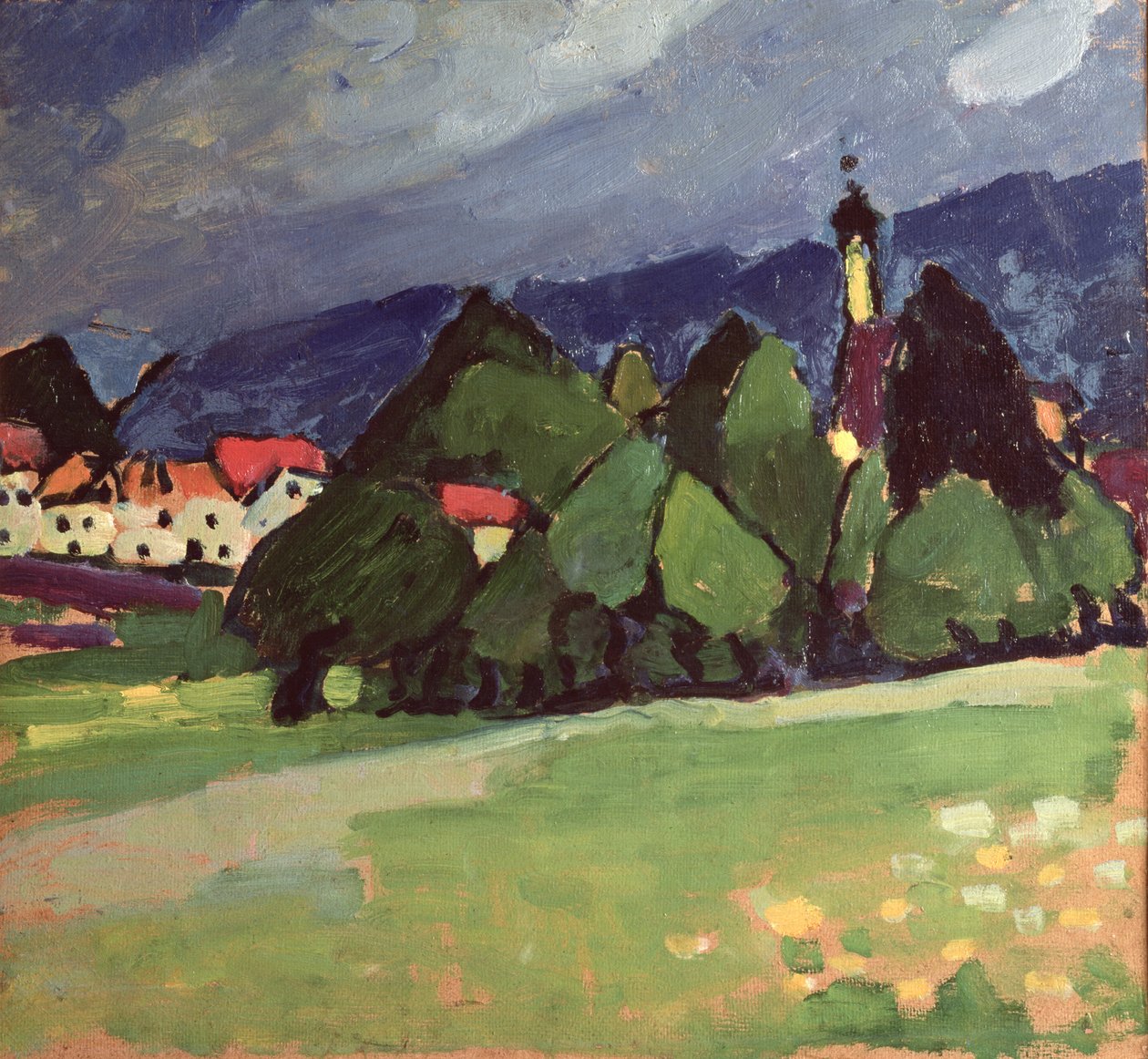 Landskab, Murnau af Alexej von Jawlensky