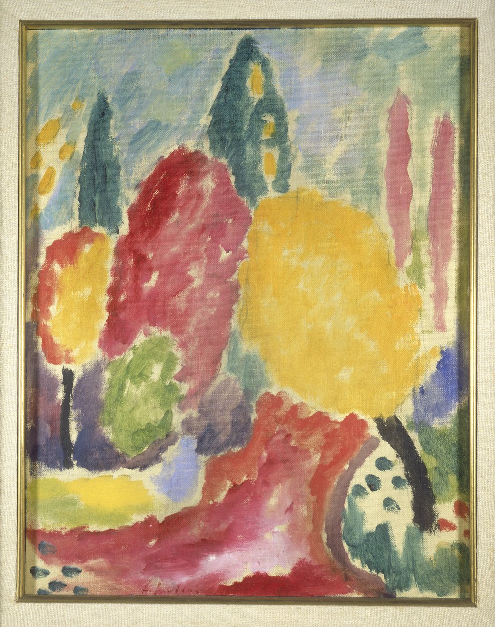 Stor variation: Efterår, 1915 (olie på lærred monteret om bord) af Alexej von Jawlensky