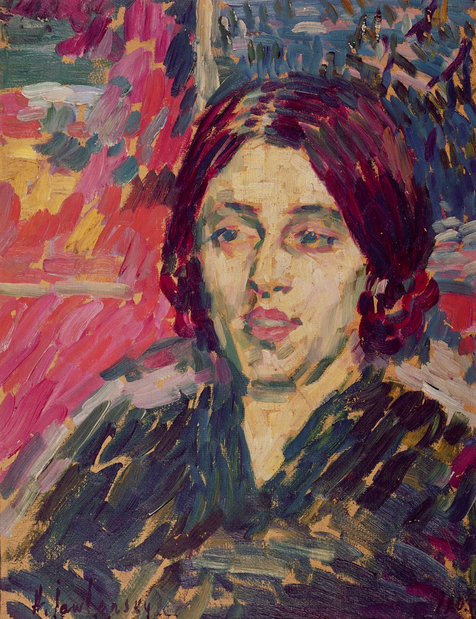Marie Curie (1867-1934) c.1905 af Alexej von Jawlensky