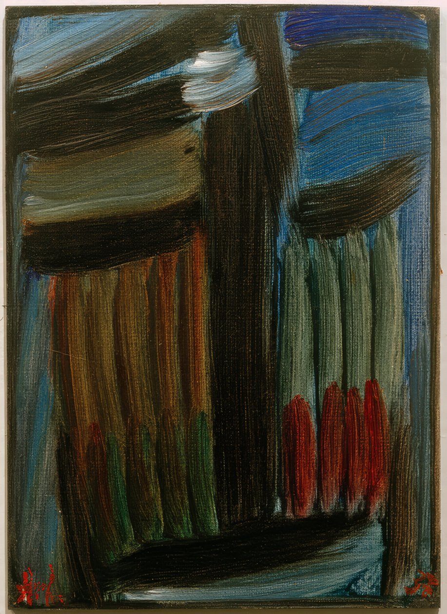 Meditation: ensom i en blå nat af Alexej von Jawlensky