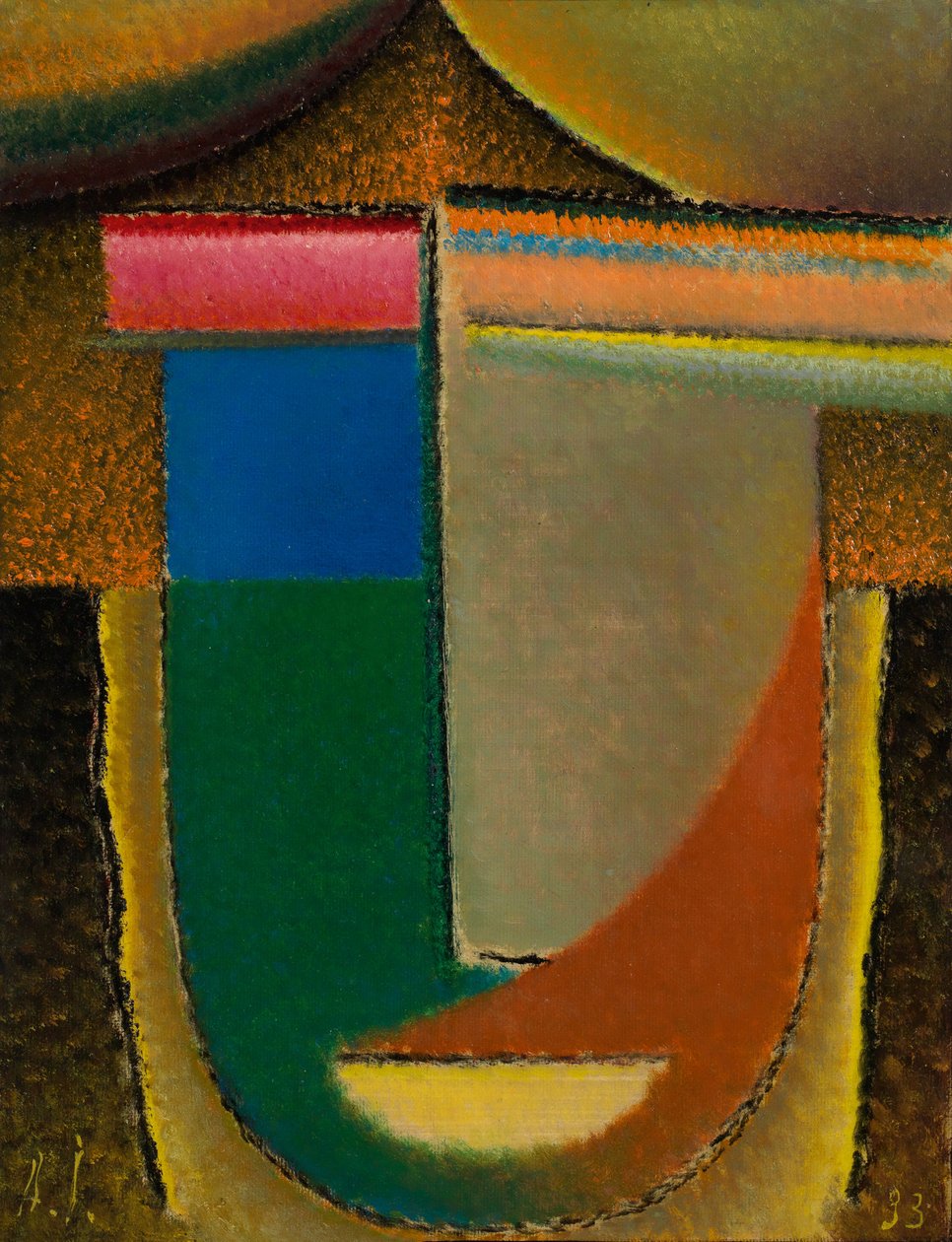 Abstrakt Head Africa, 1933 af Alexej von Jawlensky