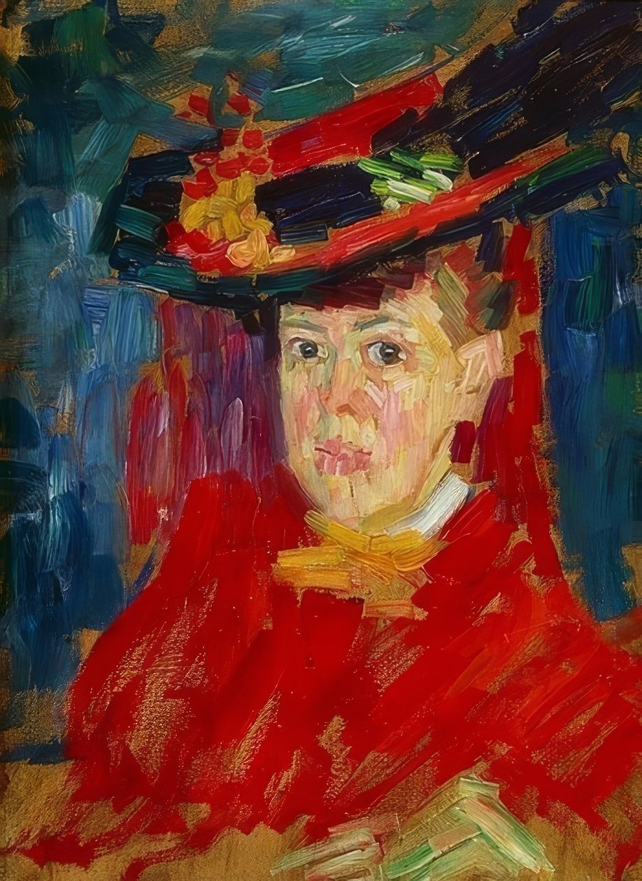 Portræt af Marianne von Werefkin. Omkring 1906 af Alexej von Jawlensky