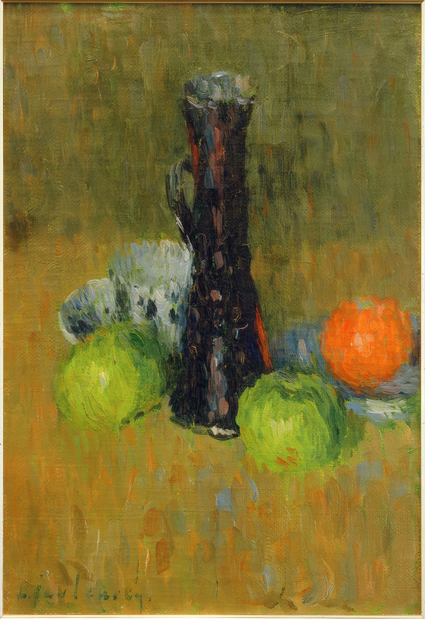 Blå kande med grønne æbler af Alexej von Jawlensky