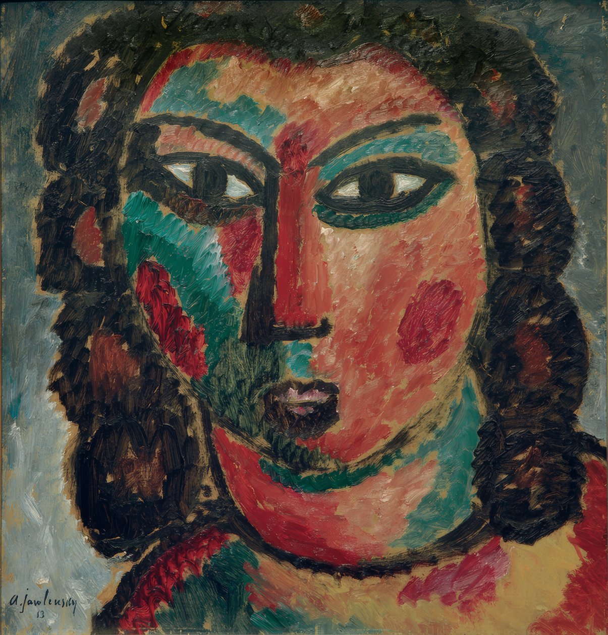Brune krøller af Alexej von Jawlensky