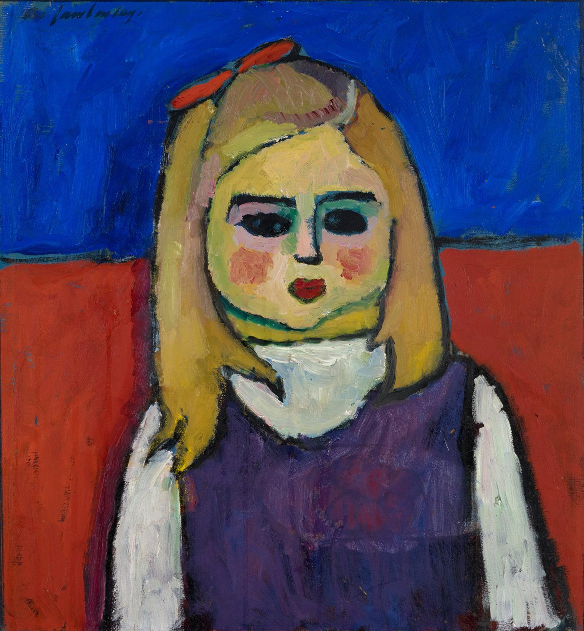 Barn, ca. 1909 (olie på tempera på pap) af Alexej von Jawlensky