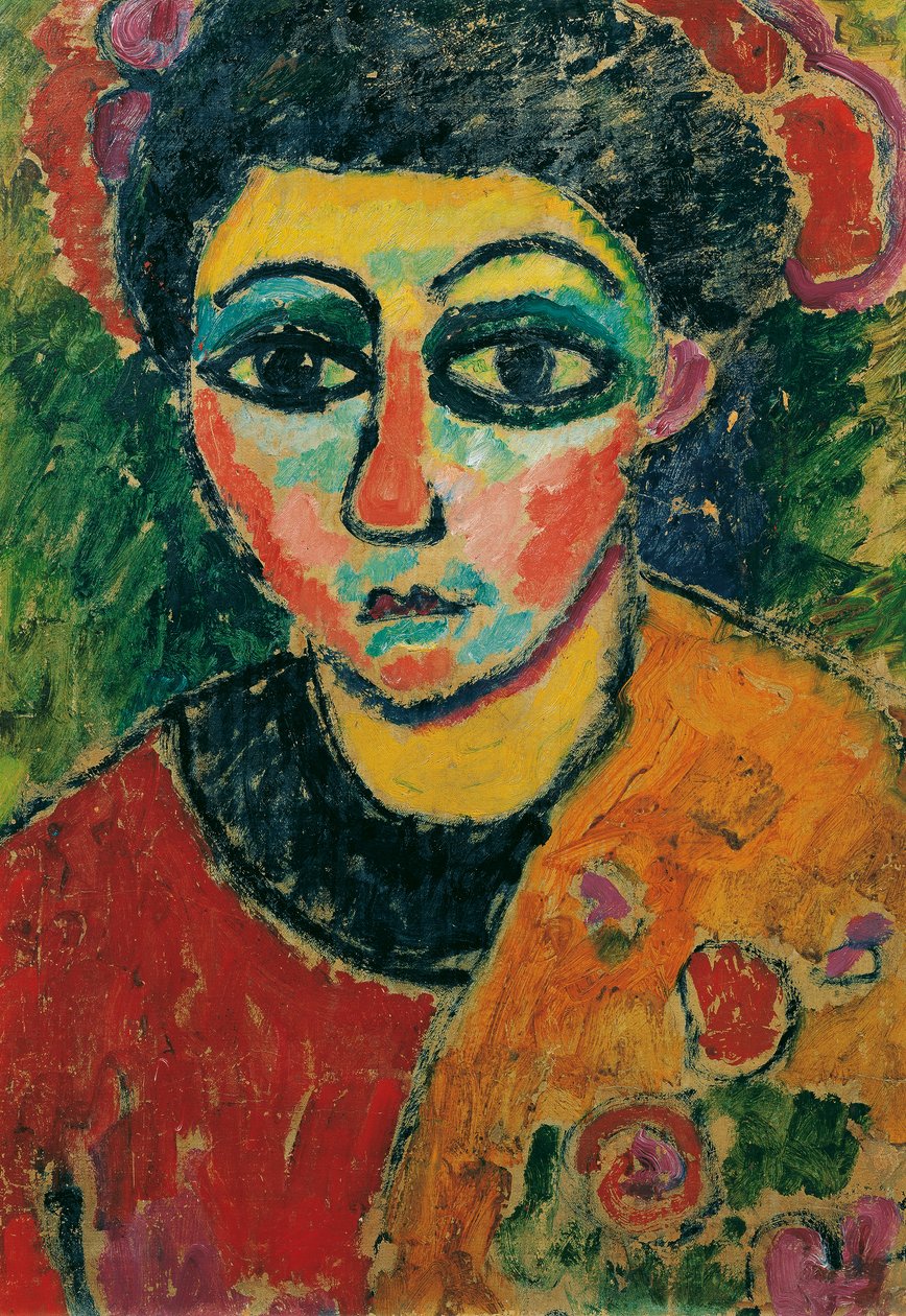 portræt af en dame af Alexej von Jawlensky