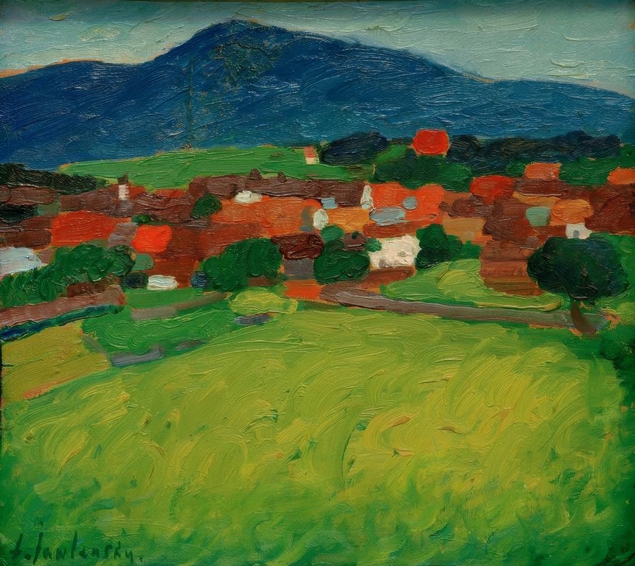 Murnau landsby af Alexej von Jawlensky