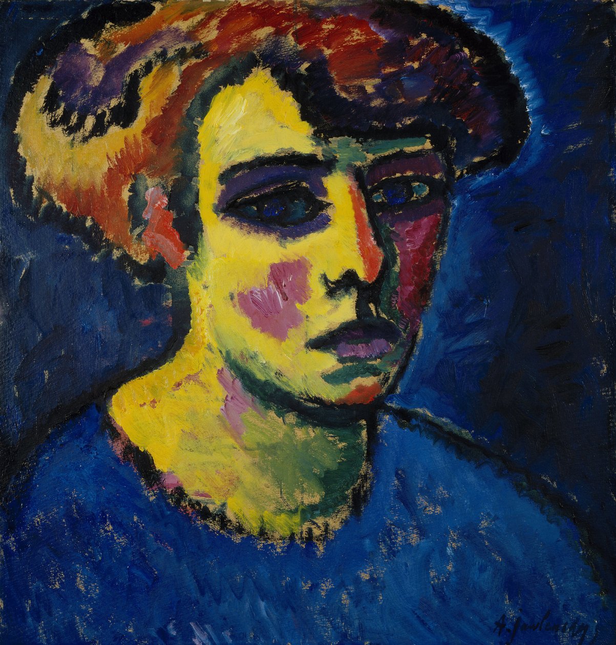 Leder af en kvinde, 1911 af Alexej von Jawlensky