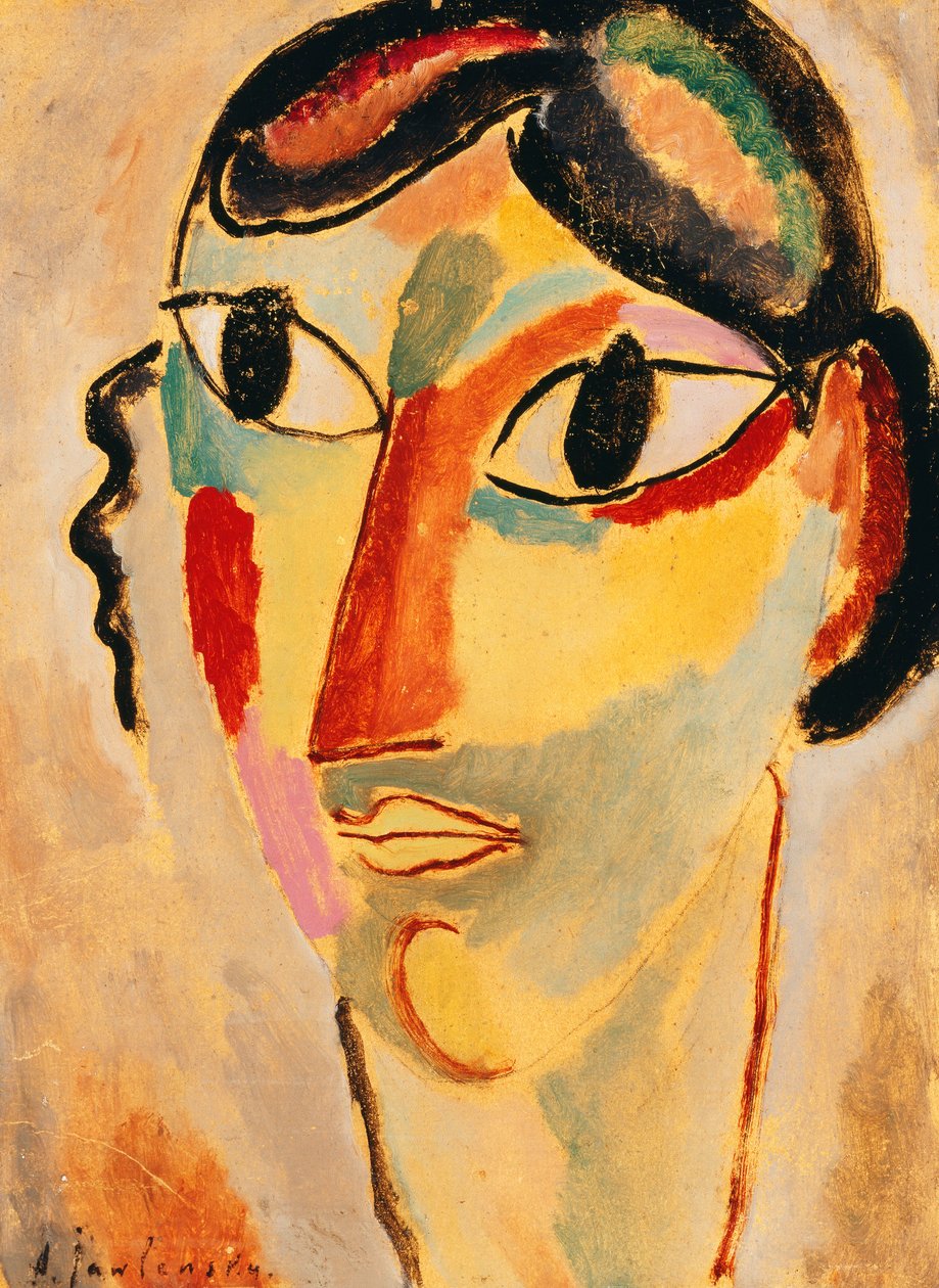 Italiensk pige, 1918 af Alexej von Jawlensky