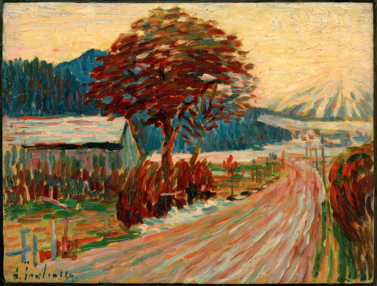 Landevej i Füssen af Alexej von Jawlensky