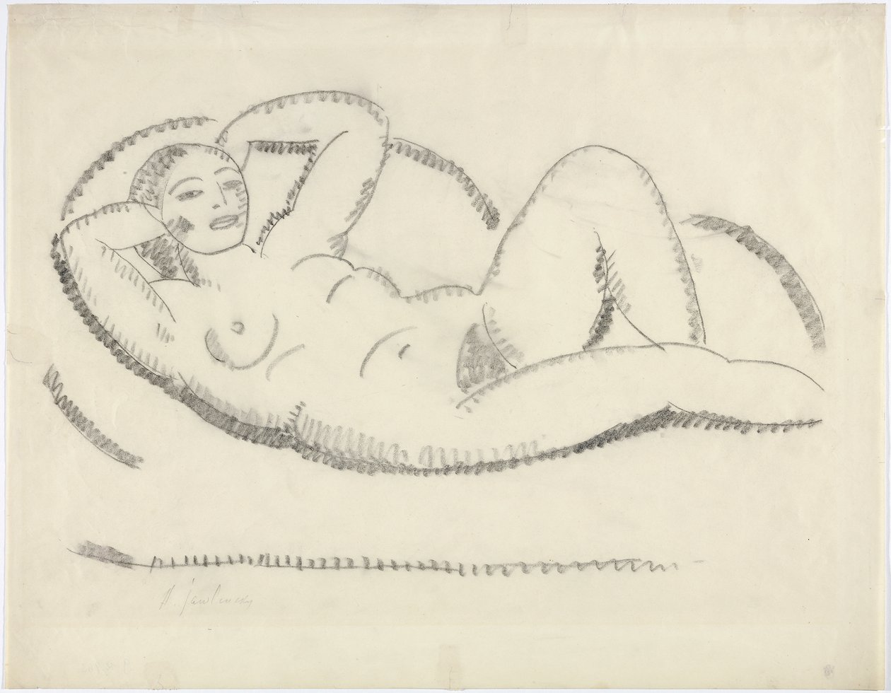liggende nøgen af Alexej von Jawlensky