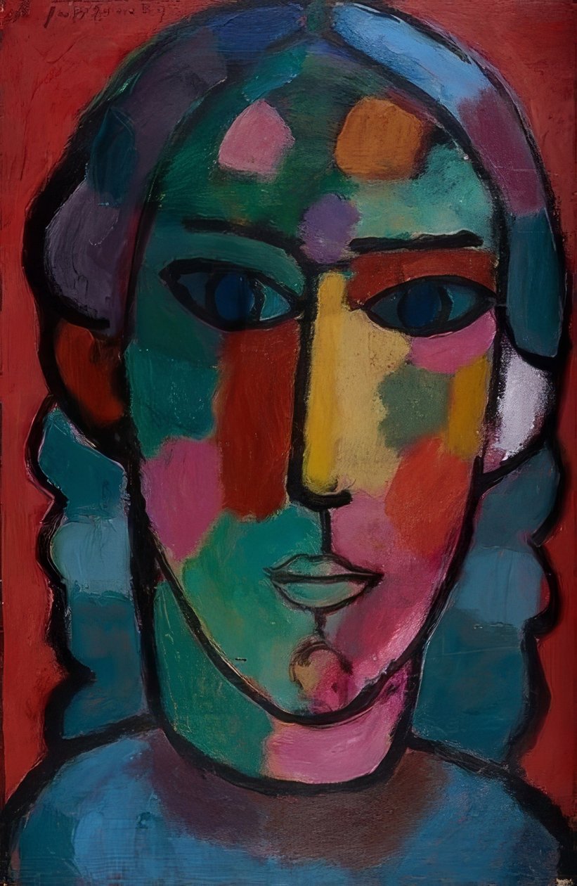 Pigehoved. Omkring 1915 af Alexej von Jawlensky