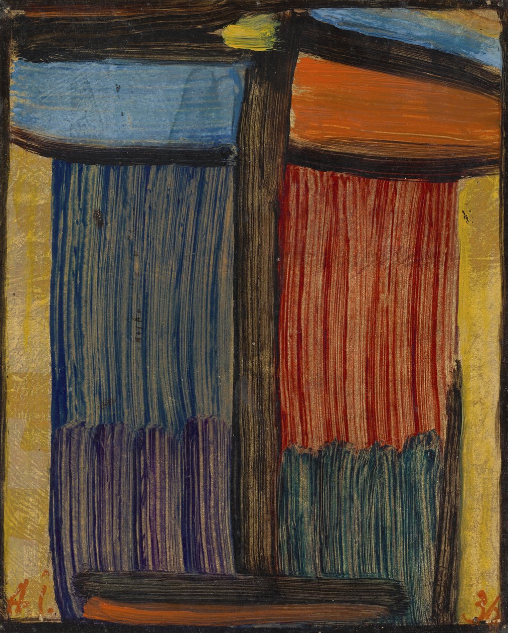 Meditation på en guld baggrund af Alexej von Jawlensky