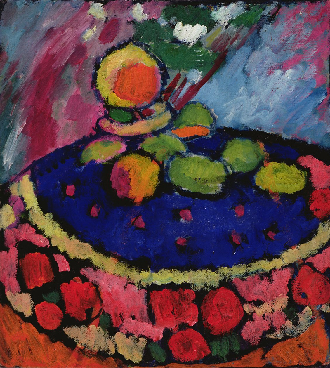Med rundt bord, 1910 af Alexej von Jawlensky
