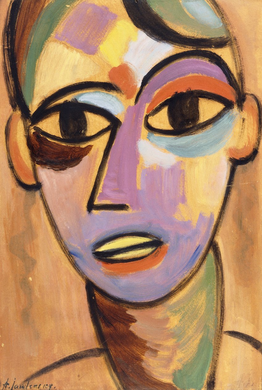Mystic Head: Jungling Ic.1917 af Alexej von Jawlensky