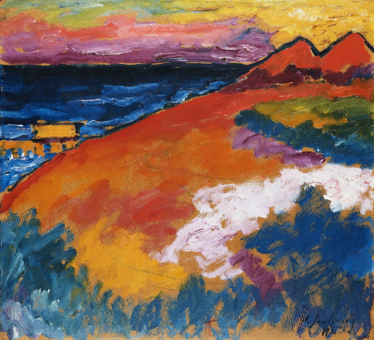 På Ostsee; An der Ostsee, 1911 af Alexej von Jawlensky