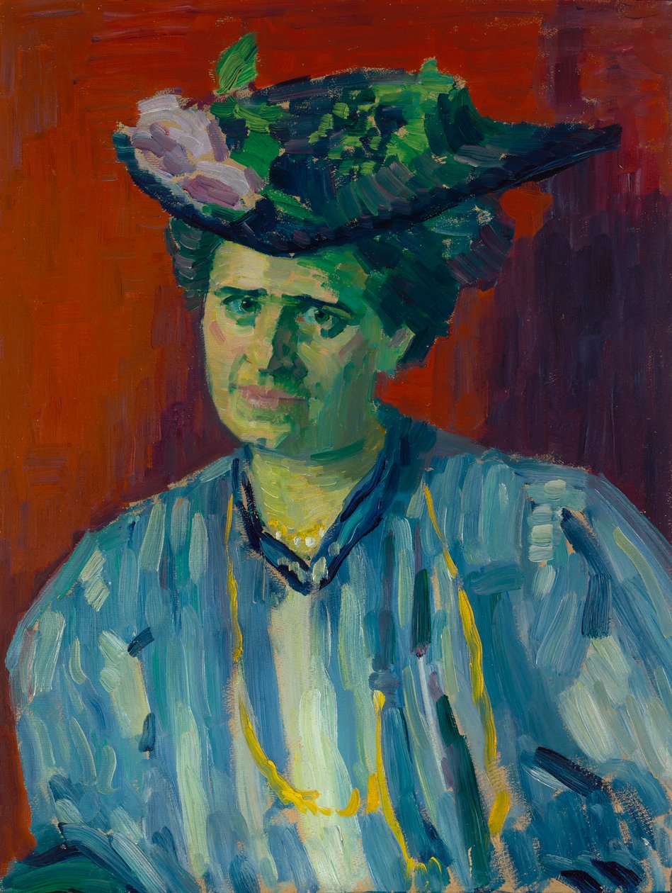 Portræt af Hedwig Kubin af Alexej von Jawlensky