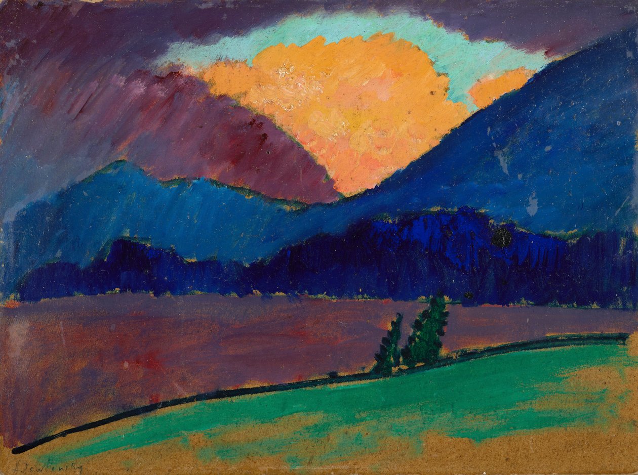 Sommeraften i Murnau af Alexej von Jawlensky