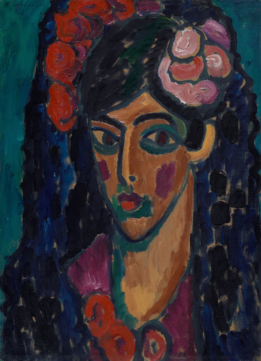 spansk kvinde af Alexej von Jawlensky