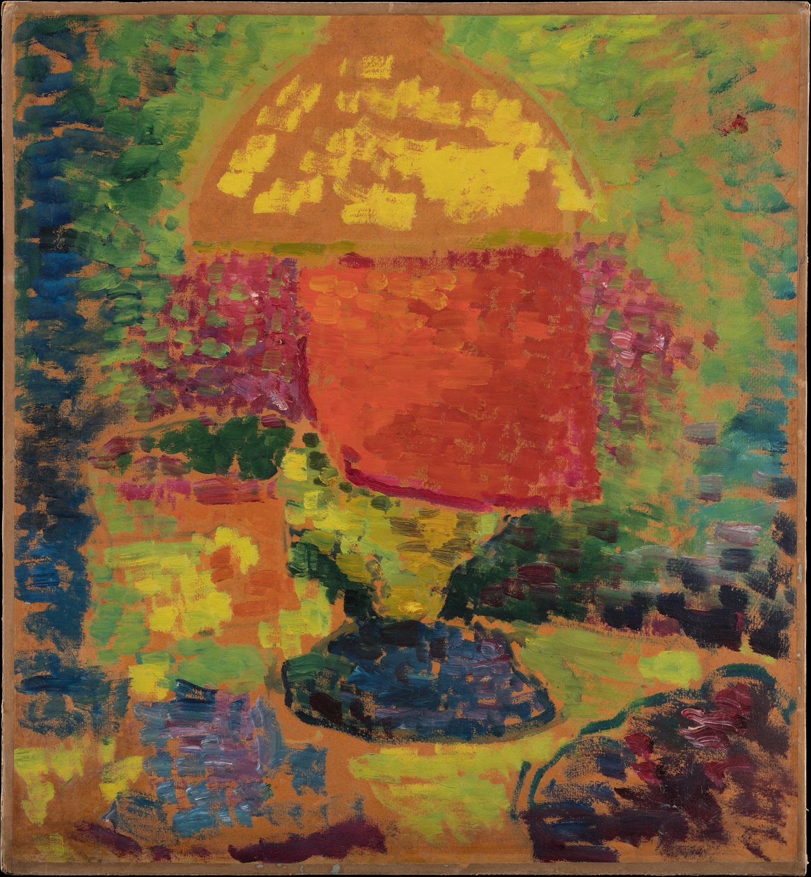 Stillleben mit Petroleumlampe af Alexej von Jawlensky