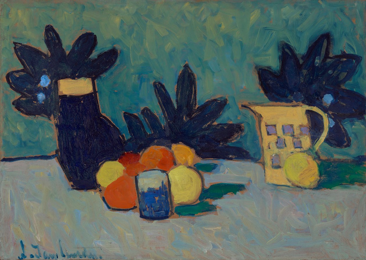 Stilleben med frugter af Alexej von Jawlensky