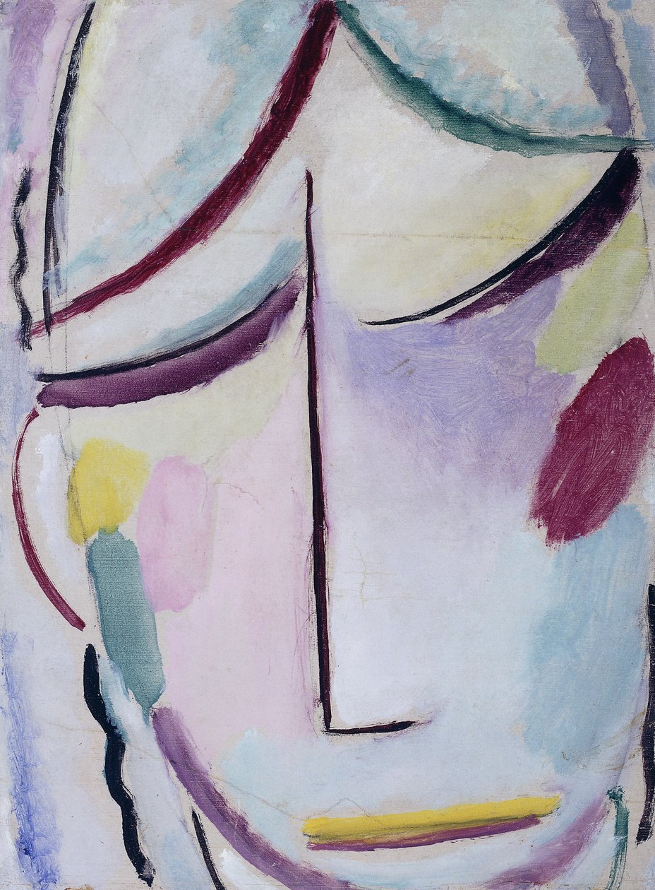 Frelserens ansigt; Heilandsgesicht, ca. 1921 af Alexej von Jawlensky