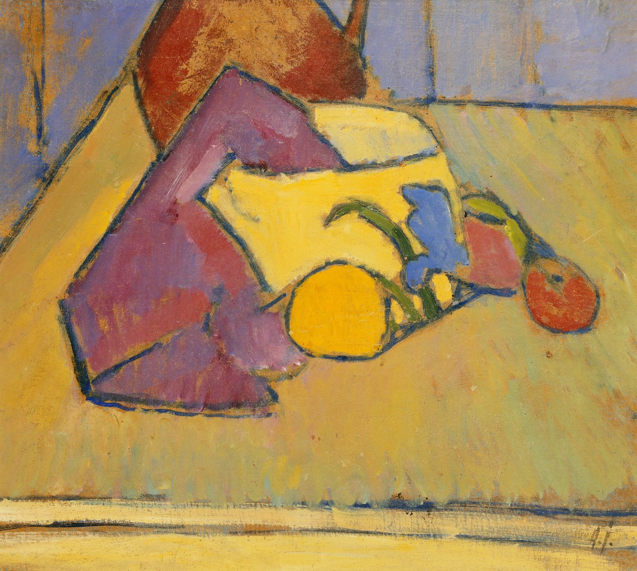 Den gule grydeske; Den gule gryde, ca. 1909 af Alexej von Jawlensky