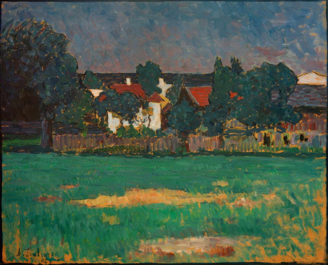 Wasserburger landskab af Alexej von Jawlensky