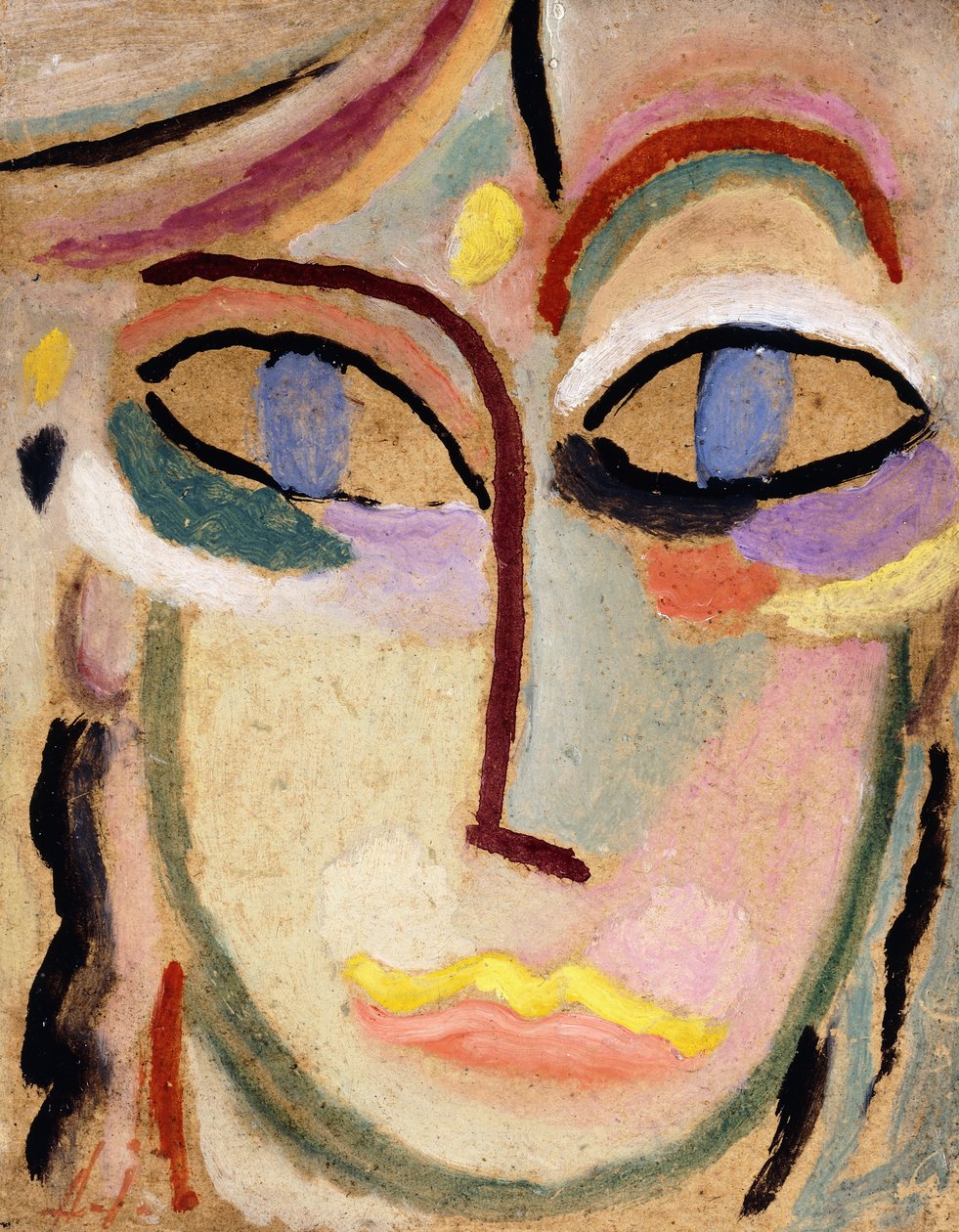Kvindens hoved, ca. 1922 af Alexej von Jawlensky