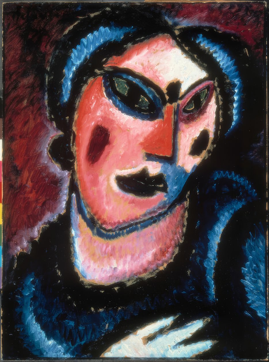 Kvindes hoved af Alexej von Jawlensky