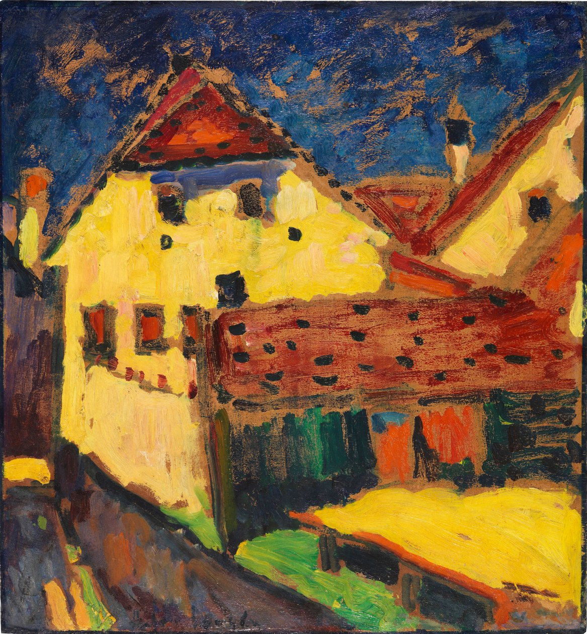 Gule huse, 1909. af Alexej von Jawlensky