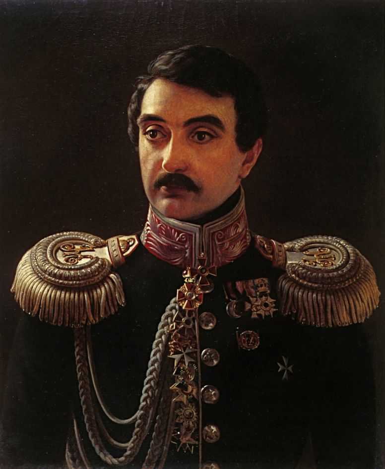  Portræt af komponisten Alexis Lvov 1798-1870n af Alexei Vasilievich Tyranov