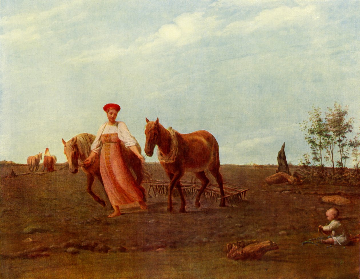 I den pløjede mark. Forår, 1820