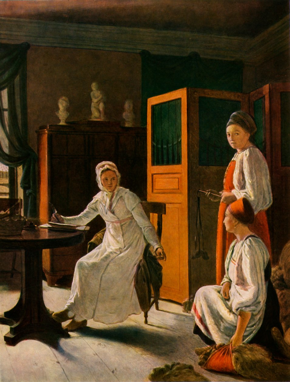 Godsejerkonen om morgenen, 1823, 1965. af Alexey Venetsianov