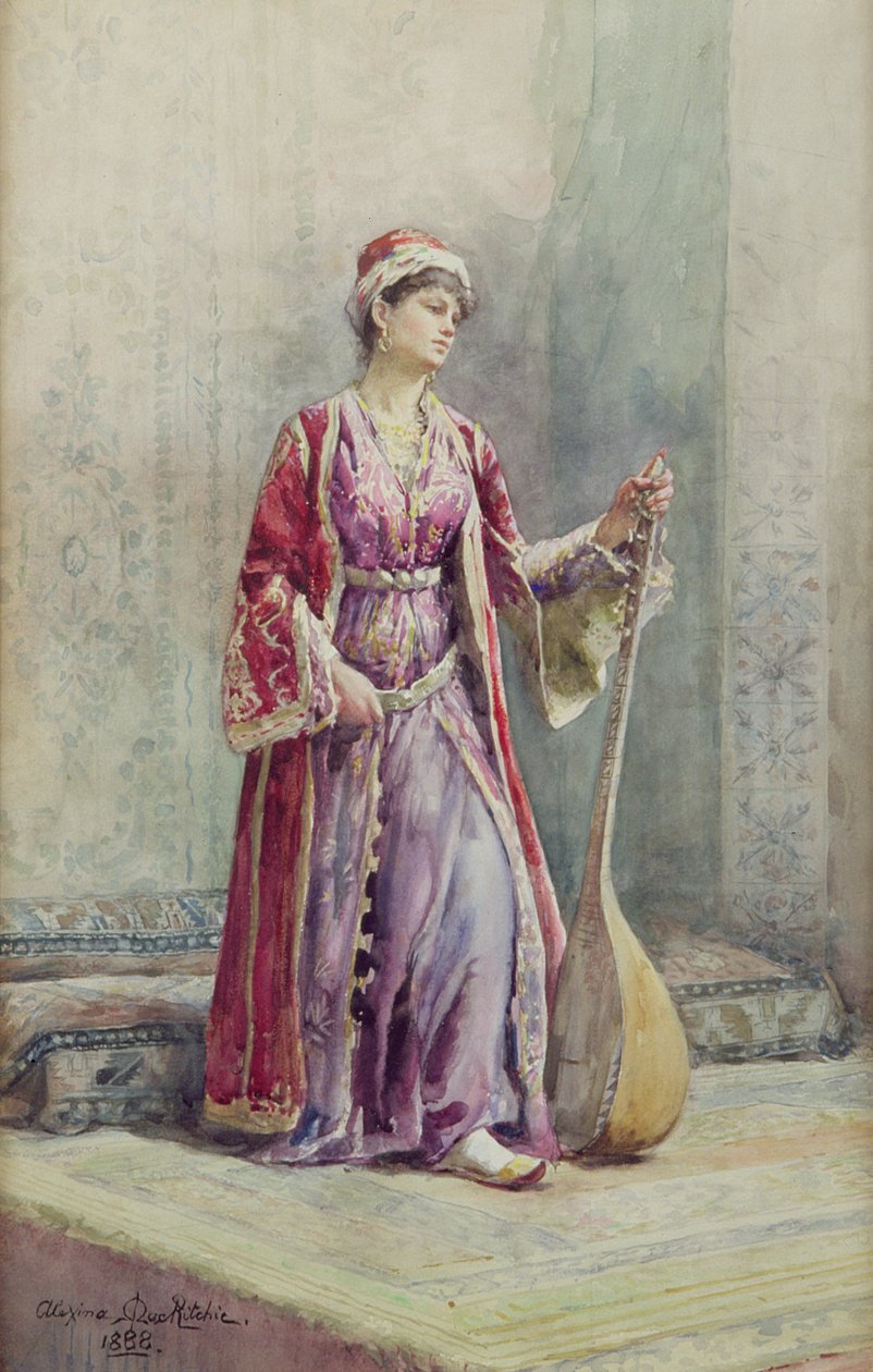 Haremsmusiker, 1888 af Alexina MacRitchie