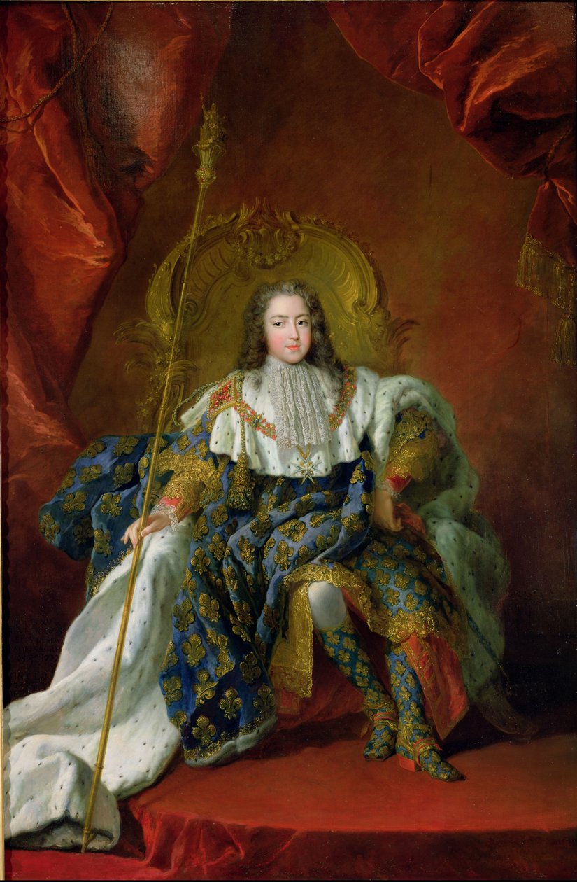 Ludvig XV (1710-74) 1723 af Alexis Simon Belle