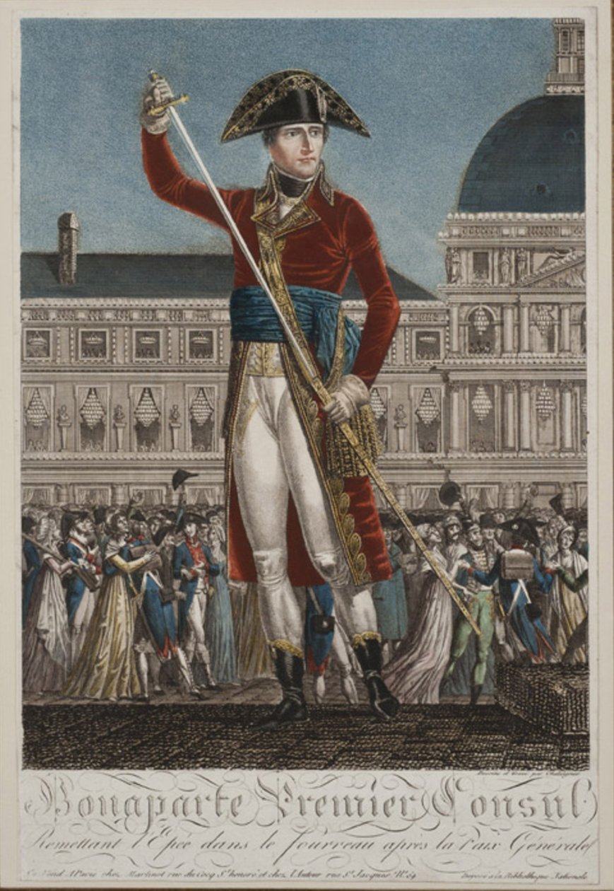 Napoleon Bonaparte som førstekonsul af Alexis Chataignier