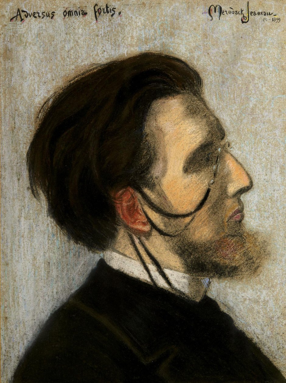 Portræt af komponisten Jean Huré 1877-1930, 1899. af Alexis Mérodack Jeanneau