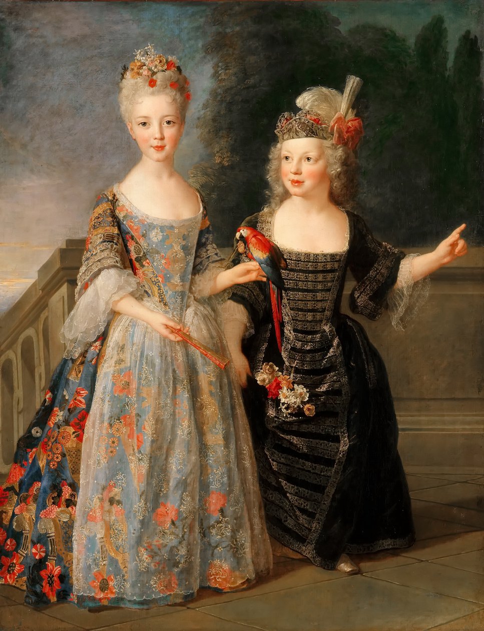 Catherine-Eléonore-Eugènie de Béthisy, fremtidig prinsesse af Montauban, og hendes bror Eugène de Béthi af Alexis Simon Belle
