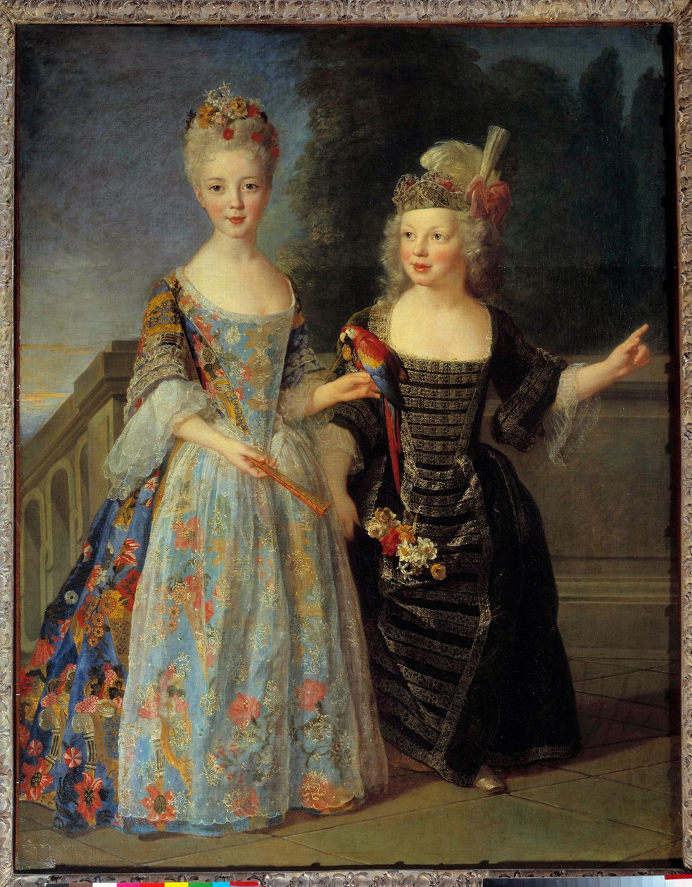 Portræt af Catherine Eleonore Eugenie de Bethisy (1707-1767), den fremtidige prinsesse af Montauban og hendes bror Eugene Eleonore (1709-1781), den fremtidige markis af Mezieres, mellem 1713 og 1715. Maleri af Alexis Simon Belle (1674-1734) af Alexis Simon Belle