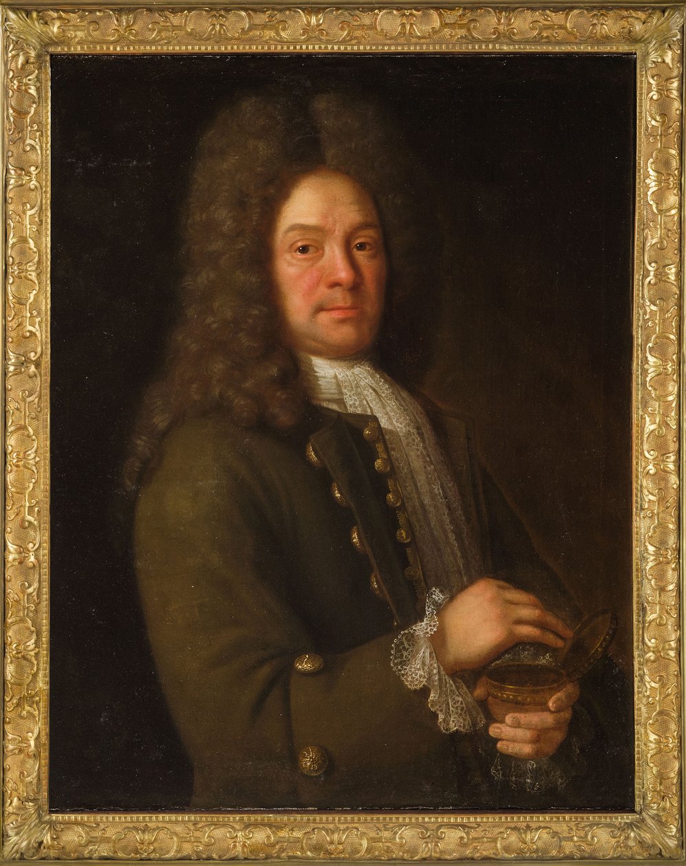 Portræt af Simon Harcourt, 1. Viscount Harcourt 1661-1727, første tredjedel af det 18. årh. af Alexis Simon Belle