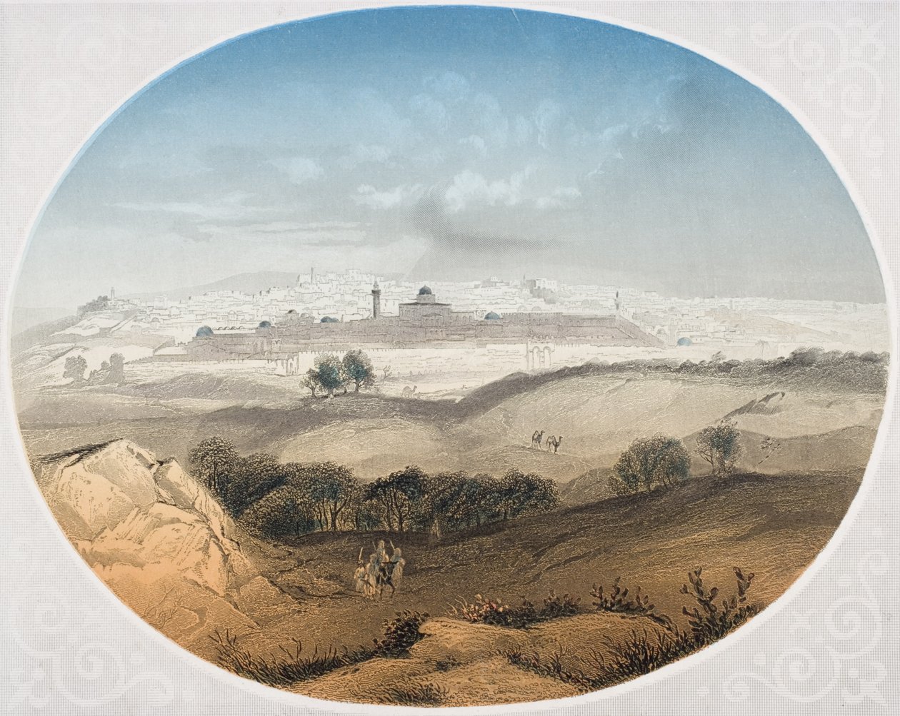 Jerusalem, indgraveret af Albert Henry Payne (1812-1902) frontispice til 