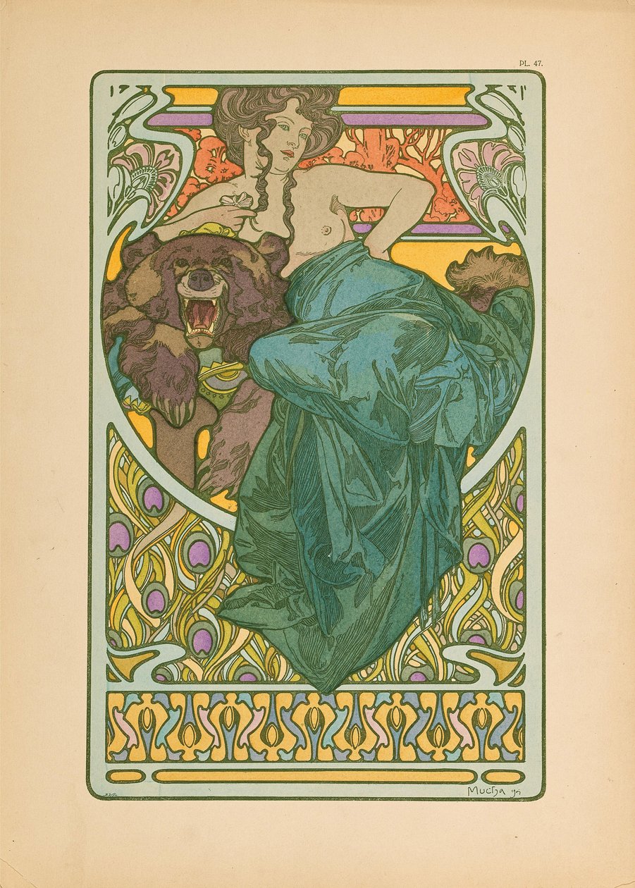 Dekorative dokumenter, 1902. af Alfons Marie Mucha
