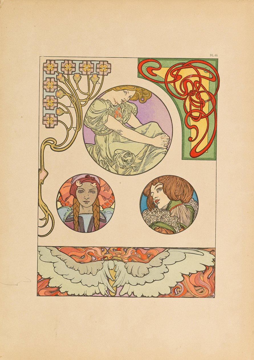 Dekorative dokumenter, 1902. af Alfons Marie Mucha