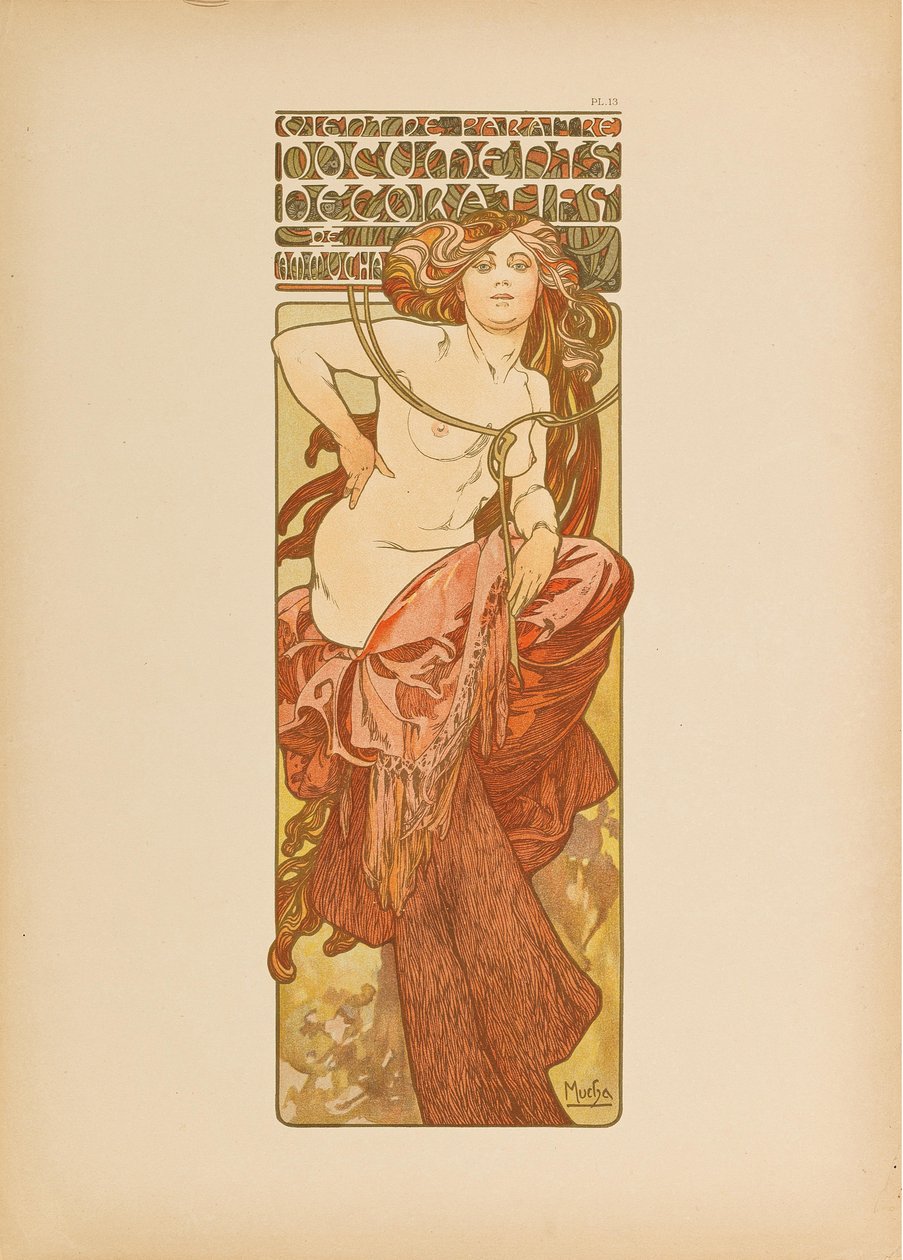 Dekorative dokumenter, 1902. af Alfons Marie Mucha