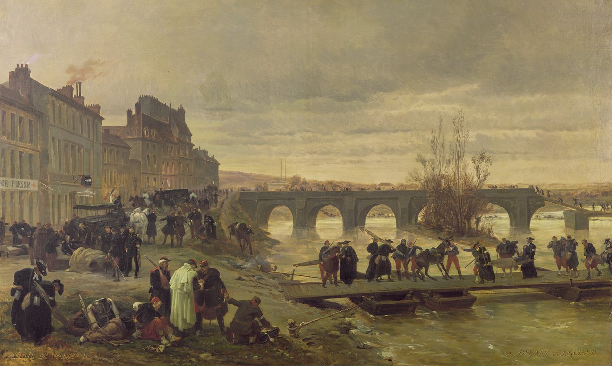 Ambulance de la Presse i Joinville under belejringen af Paris af Alfred Charles Ferdinand Decaen