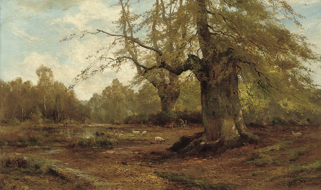 Burnham Bøg, efterår af Alfred de Breanski