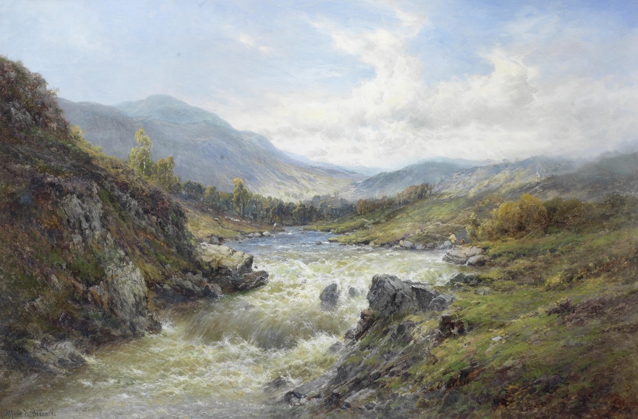 Falls of the Tay af Alfred de Breanski