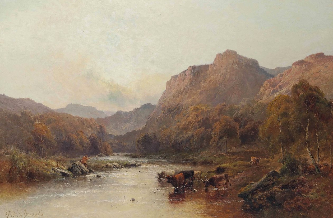 Åen ved Castle Campbell af Alfred de Breanski